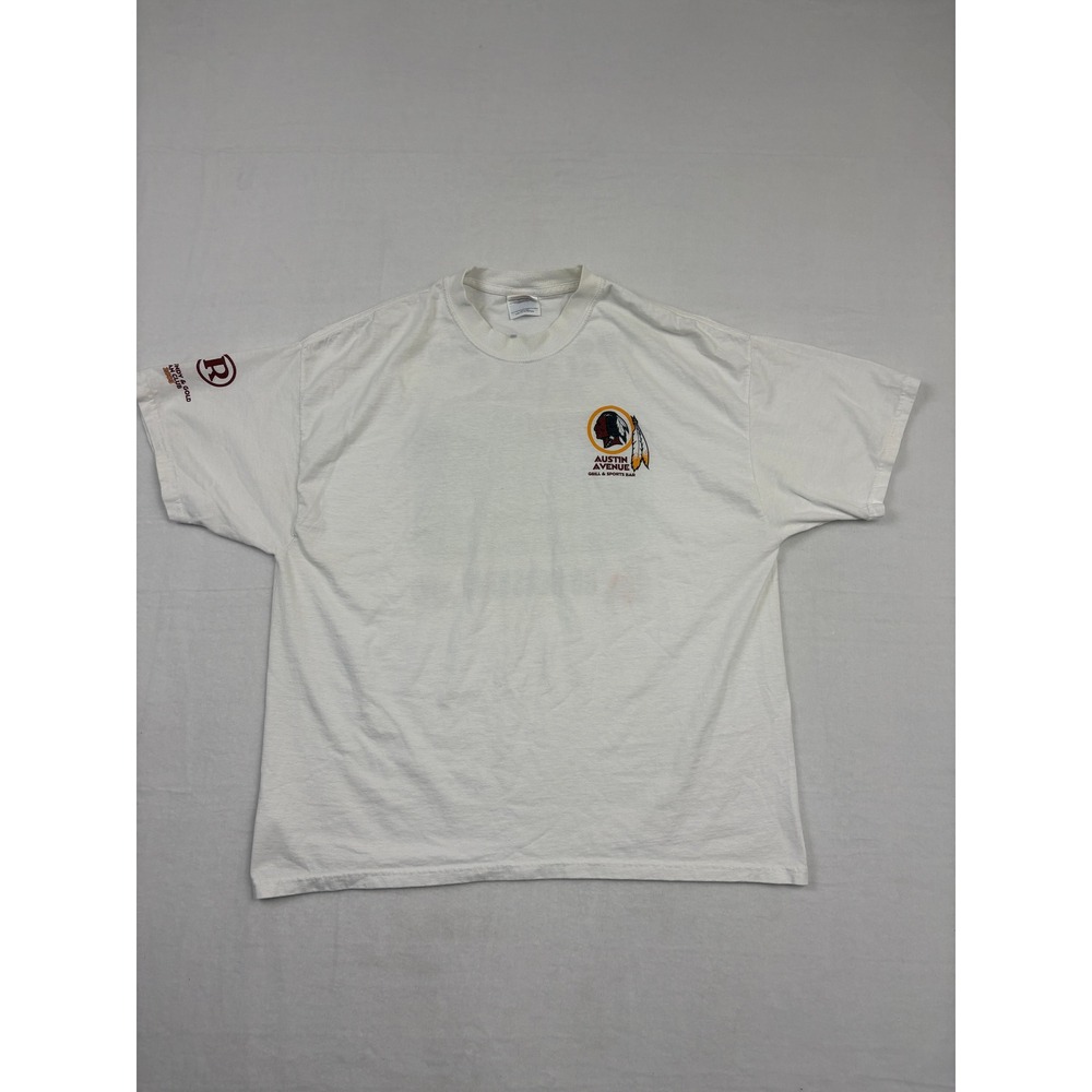 Vintage Hanes Austin Avenue Grill Washington Redskins Fan Club 2003 T-Shirt XL